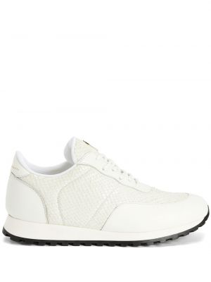 Baskets en cuir Giuseppe Zanotti blanc