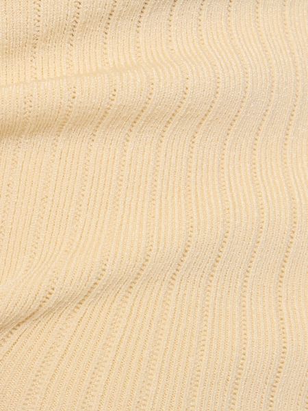 Mini robe en tricot Jacquemus beige
