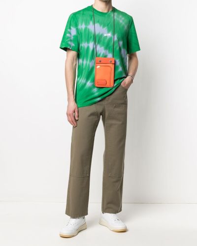 Camiseta con estampado tie dye Msgm verde
