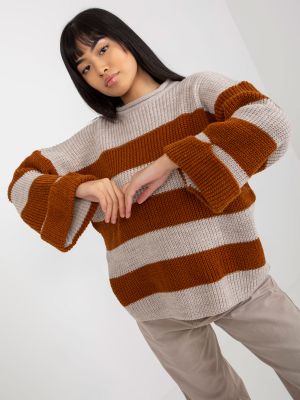 Oversized vlnený sveter Fashionhunters