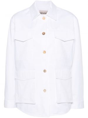 Pamučna jakna Semicouture bijela