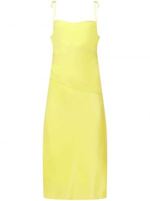 Копринена рокля Equipment жълто