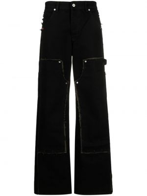 Voľné džínsy s rovným strihom Heron Preston čierna