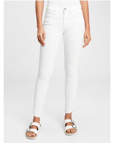 Skinny fit džínsy Gap biela