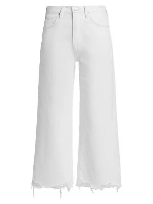 Прямые джинсы свободного кроя Frame белые