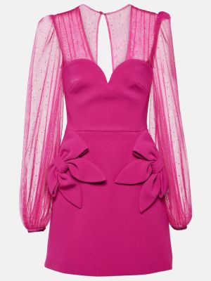Mini robe à imprimé en crêpe Rebecca Vallance rose
