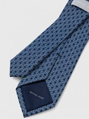 Синя шовкова краватка Michael Kors
