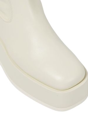Členkové čižmy Gia Borghini biela