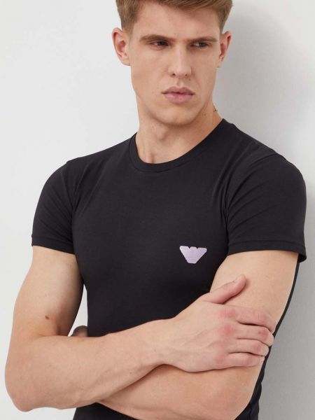 Majica kratki rukavi Emporio Armani Underwear crna