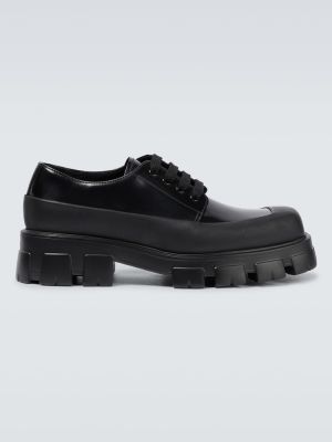 Pantofi derby din piele Prada negru