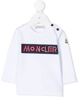 Tröja för tjejer Moncler Enfant vit