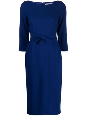 Pouzdrové šaty s mašlí Jane modré