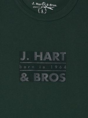 Хлопковая футболка с принтом J. Hart & Bros синяя