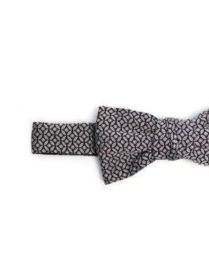 Žakárová hedvábná kravata s mašlí Lanvin