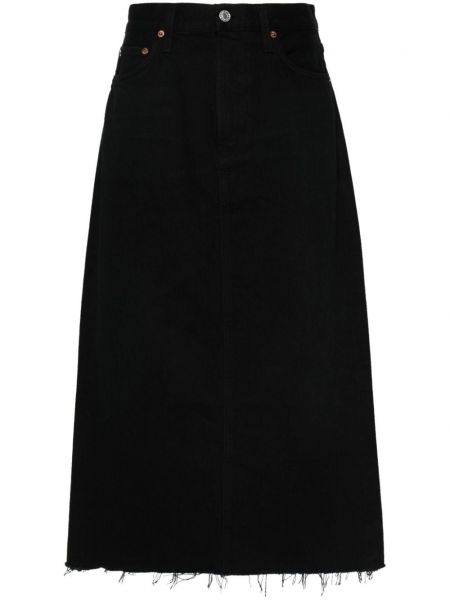 Midi sukně Agolde černé