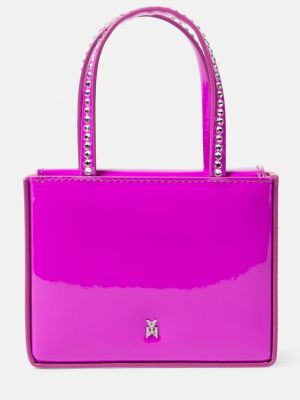 Кожаная сумка Amina Muaddi розовая