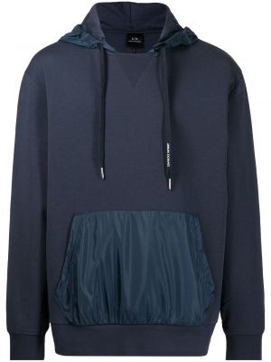 Hoodie Armani Exchange blå