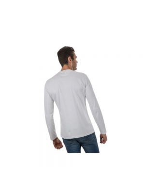 Camiseta de manga larga de algodón Brunello Cucinelli blanco