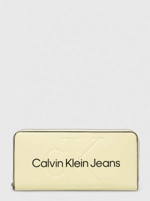 Портмоне Calvin Klein Jeans жълто