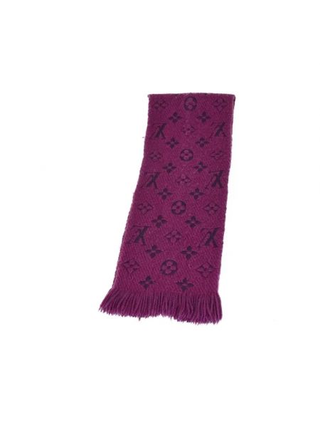 Bufanda de lana Louis Vuitton Vintage violeta