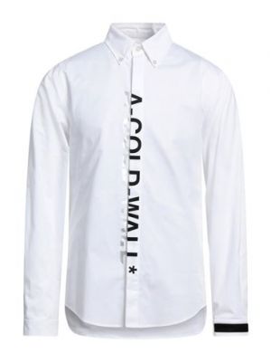 Camisa de algodón A-cold-wall* blanco