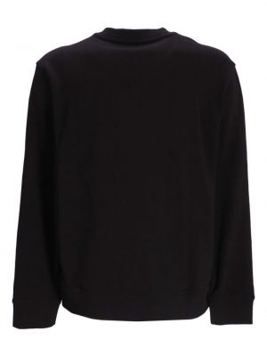 Jersey sweatshirt aus baumwoll mit print Boss schwarz