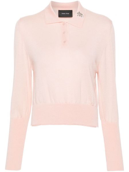 Strassit crop top Simone Rocha pinkki