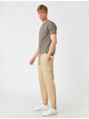 Nėriniuotos „cargo“ stiliaus kelnės su raišteliais Koton