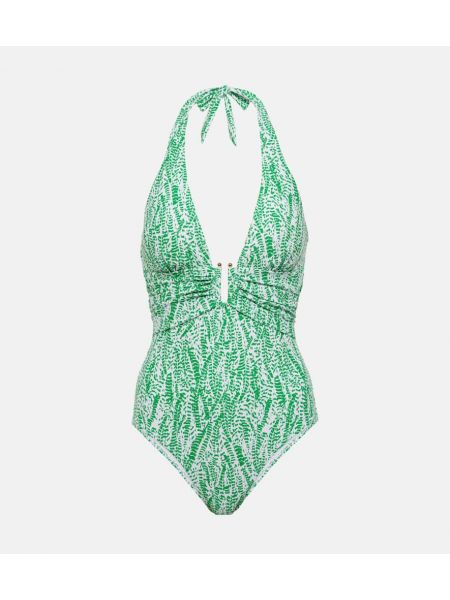 Badeanzug mit print Heidi Klein grün
