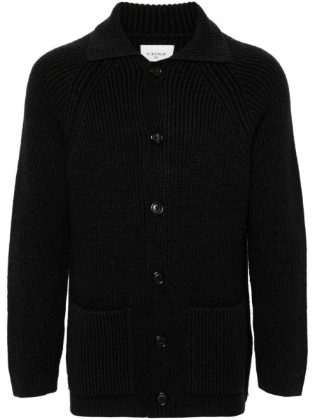 Cardigan lung tricotate Circolo 1901 negru