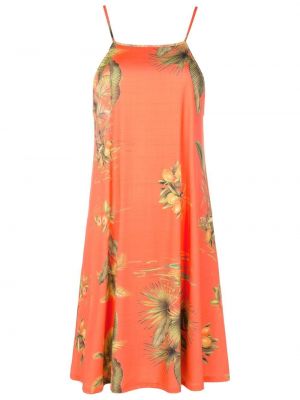 Obleka s cvetličnim vzorcem s potiskom Lygia & Nanny oranžna