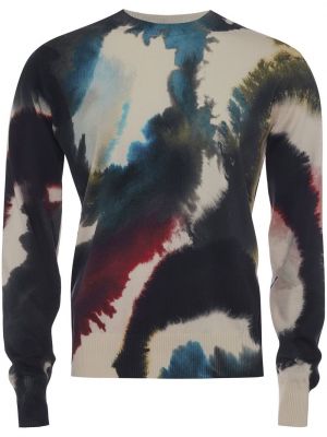Abstrakter sweatshirt mit print Alexander Mcqueen schwarz