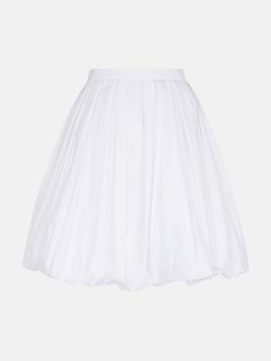 Bavlněné mini sukně Alaã¯a bílé