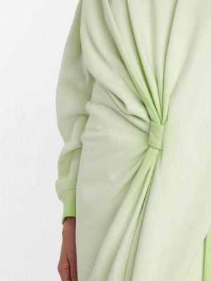 Bombažna midi obleka Y/project zelena