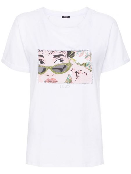 T-shirt à imprimé Liu Jo blanc