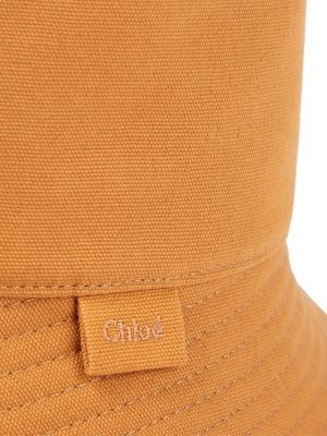 Sombrero de algodón Chloé amarillo