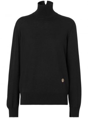 Пуловер бродиран Burberry черно