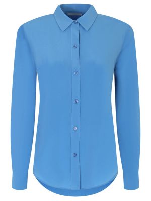 Шелковая блузка Equipment синяя