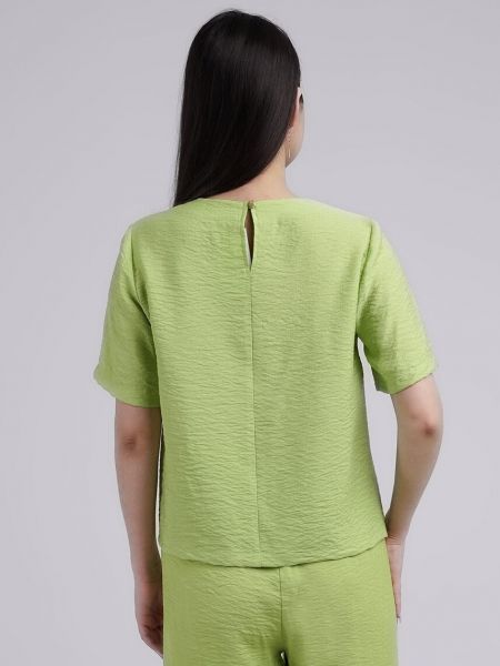 Короткая блузка Clever зеленая