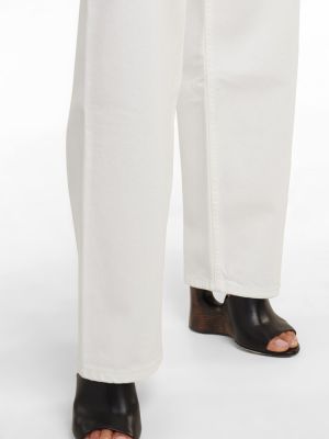 Jeansy z wysoką talią Alaã¯a białe