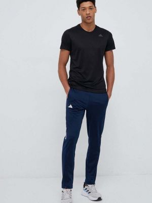 Prugaste hlače Adidas Performance plava