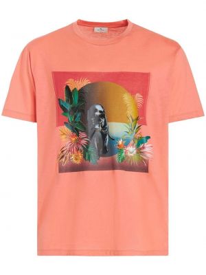 T-shirt con stampa Etro rosa