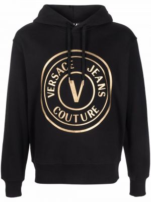 Hoodie Versace Jeans Couture svart