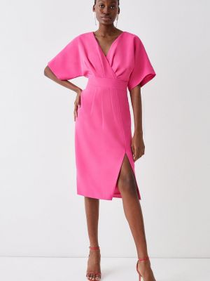 Платье-кимоно с v-образным вырезом Coast розовое