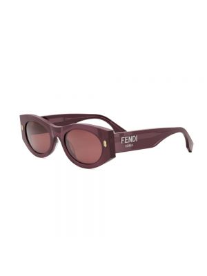 Okulary przeciwsłoneczne Fendi fioletowe