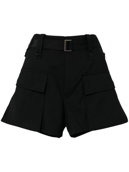 Cargo shortsit Sacai musta