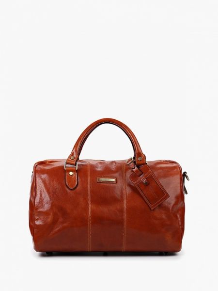 Кожаная дорожная сумка Tuscany Leather оранжевая