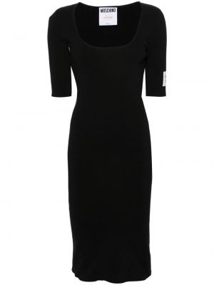 Μίντι φόρεμα Moschino μαύρο