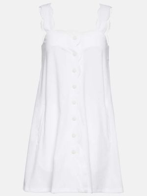 Mini robe en coton Marysia blanc