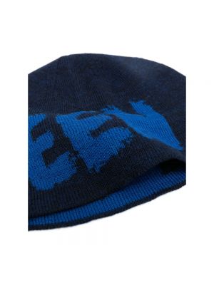 Sombrero de lana Alexander Mcqueen azul